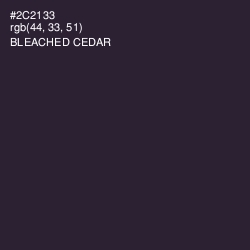 #2C2133 - Bleached Cedar Color Image